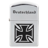 Windproof Lighter chrome polished "Deutschland" unfilled