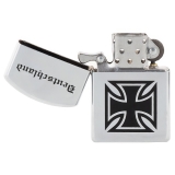 Windproof Lighter chrome polished "Deutschland" unfilled