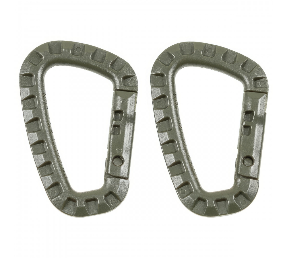 Karabiner Plastik oliv D 7 mm x 85 cm 2er Pack