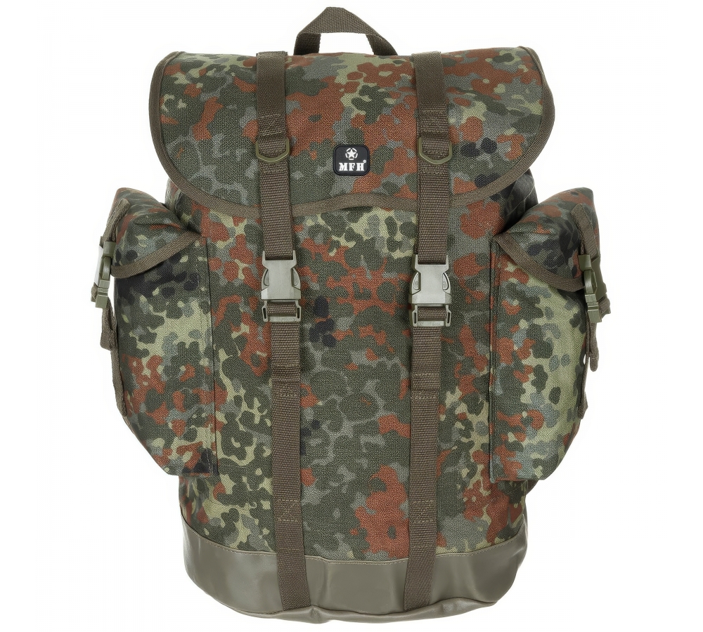 BW Dağcı Sırt Çantası, Flecktarn, 30 l, yeniden üretim, MFH