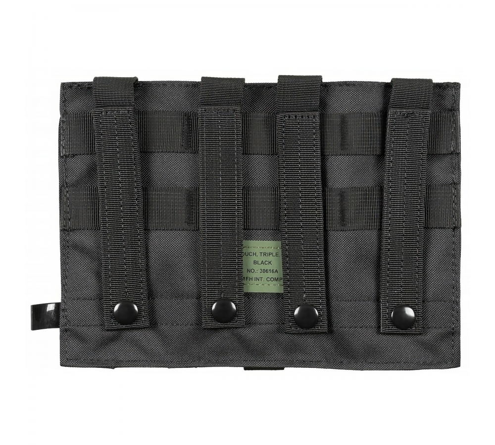 Magazine Pouch triple "MOLLE" black