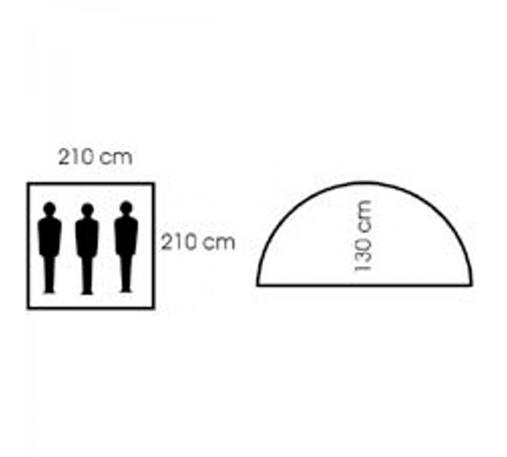 Zelt "Monodom" 3 Personen M 95 CZ tarn