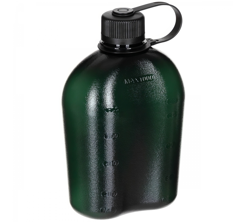 US Feldflasche GEN II 1 l oliv-transparent BPA-frei