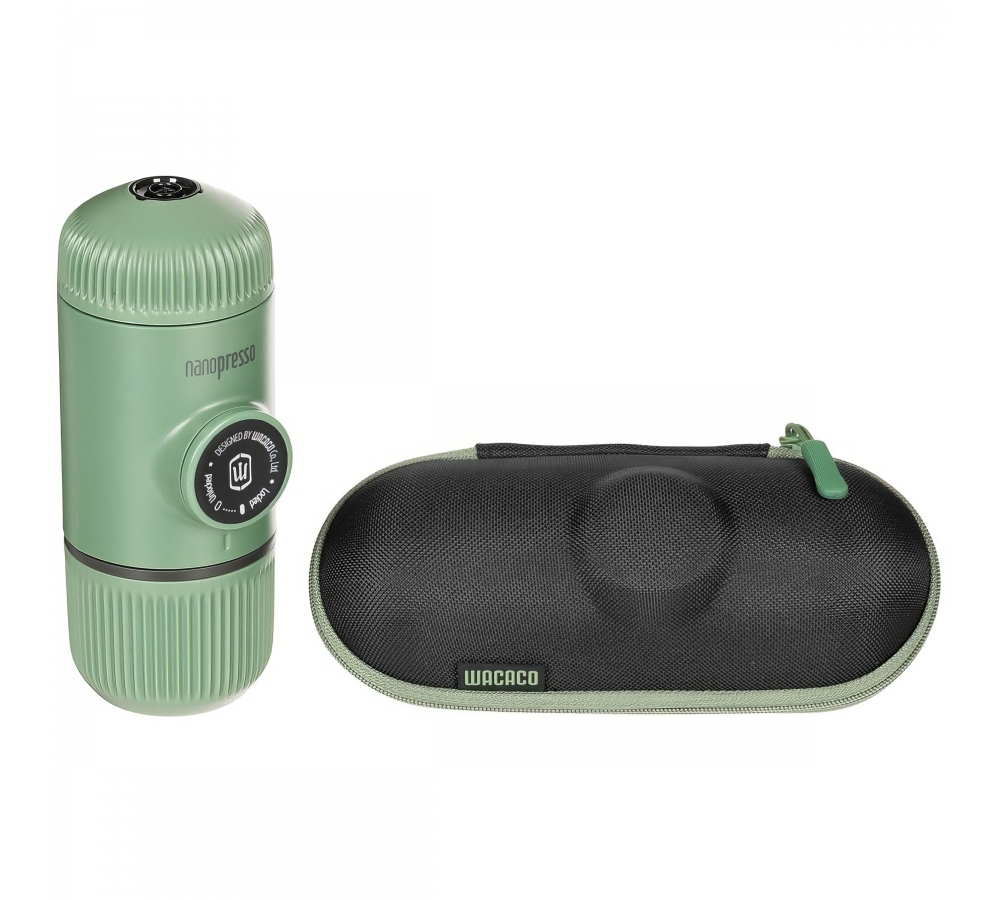 Espressomaschine "NANOPRESSO" grün mit Etui