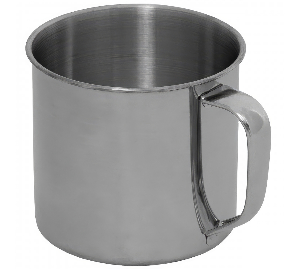 Tasse Edelstahl einwandig ca. 500 ml