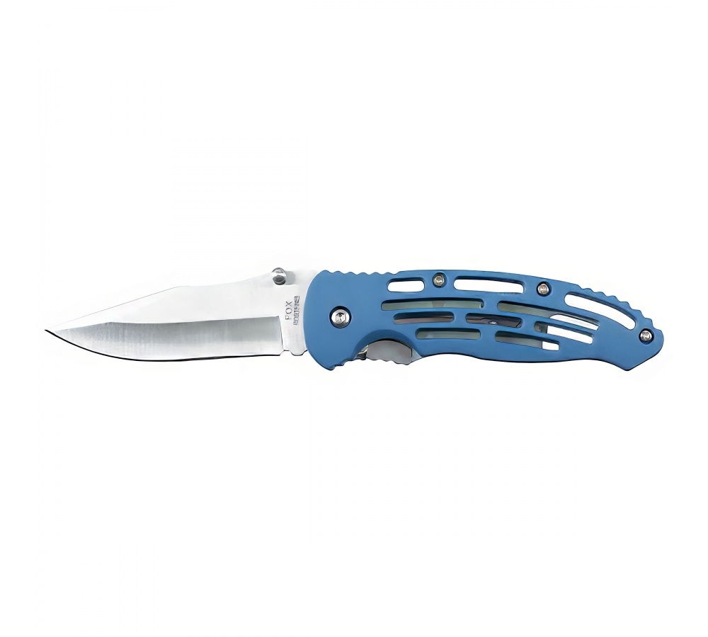 Klappmesser "Blue ABS", Glattschliff, Liner-Lock, 8,5 cm – FoxOutdoor