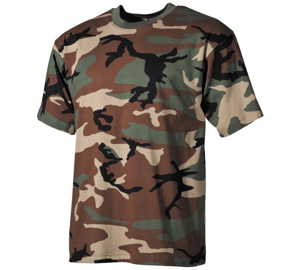 US T-Shirt short-sleeved woodland 170 g/m²