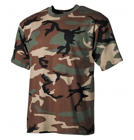 US T-Shirt short-sleeved woodland 170 g/m²