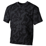 US T-Shirt halbarm night-camo 170 g/m²