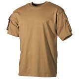 US T-Shirt halbarm coyote mit Ärmeltaschen