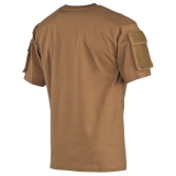 US T-Shirt halbarm coyote mit Ärmeltaschen