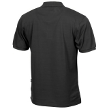 Chemise Polo noir à patte de boutonnage