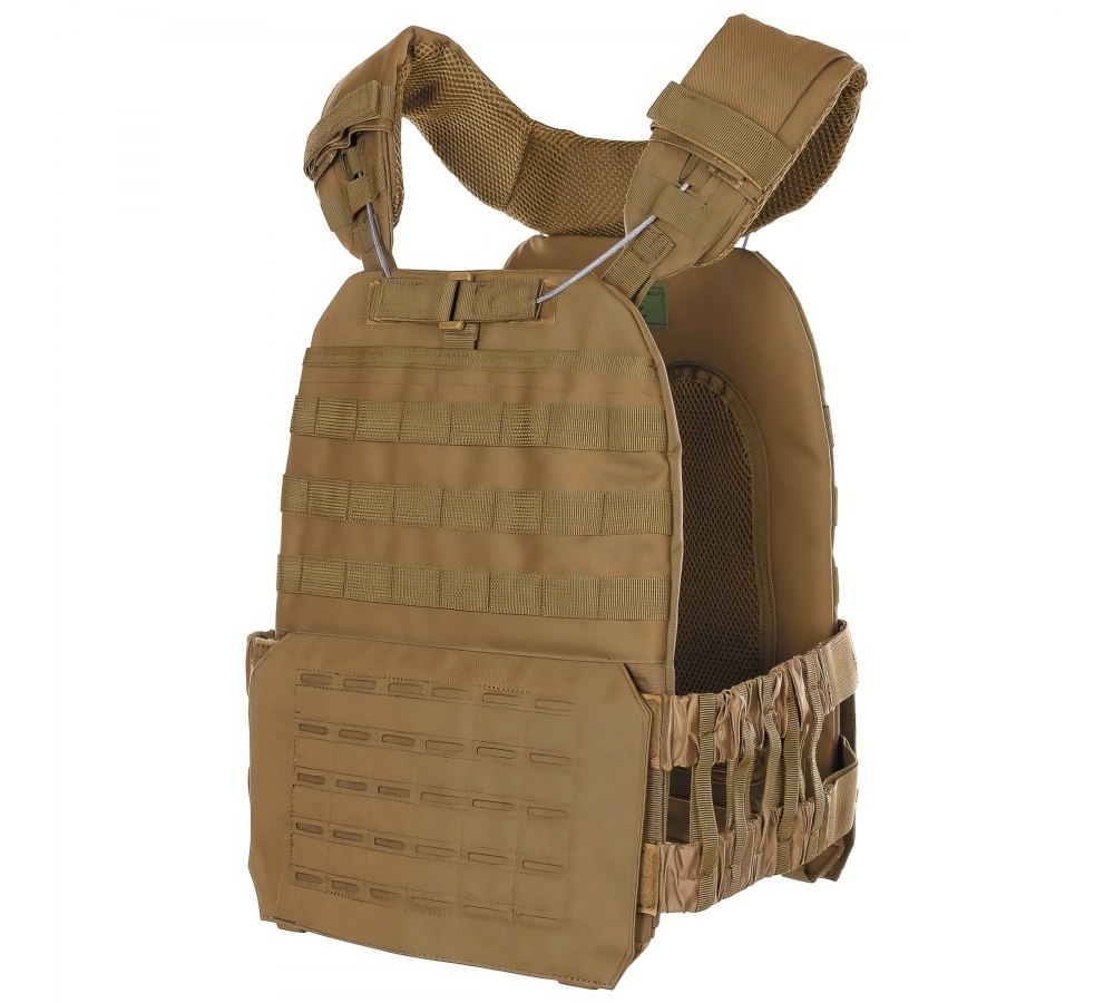 Tactical Weste "Laser MOLLE" coyote tan