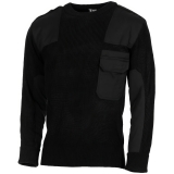 BW Pullover mit Brusttasche schwarz