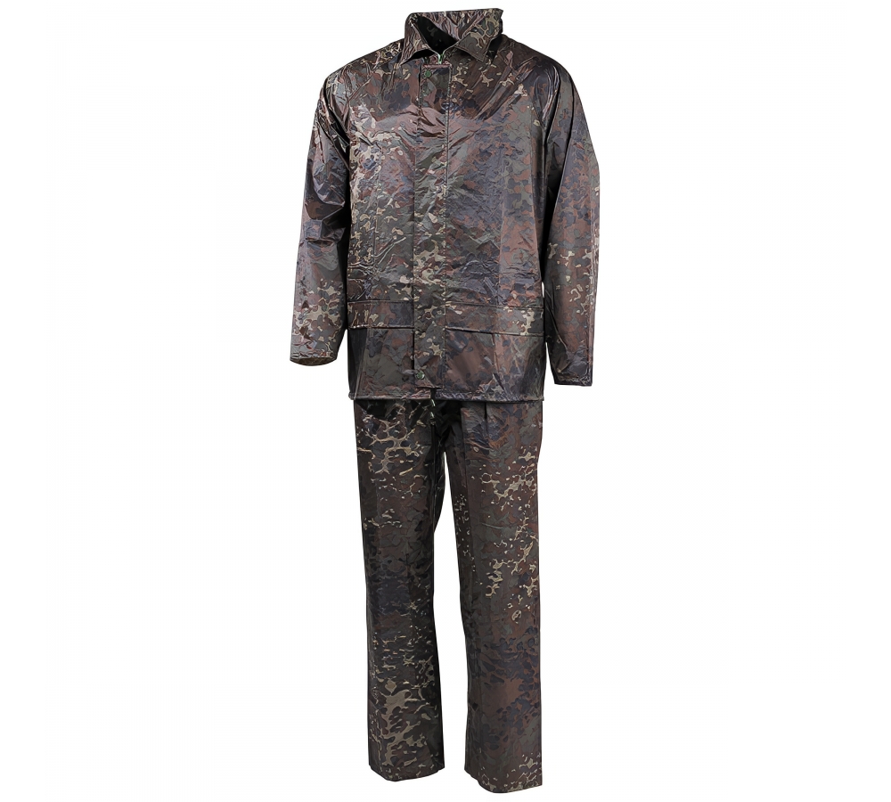 Regenanzug 2-teilig flecktarn