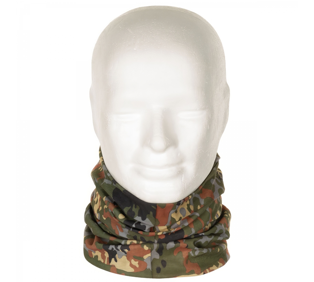 MFH Multifunktionstuch Flecktarn – Halswärmer, Loop-Schal, Sturmhaube & Stirnband