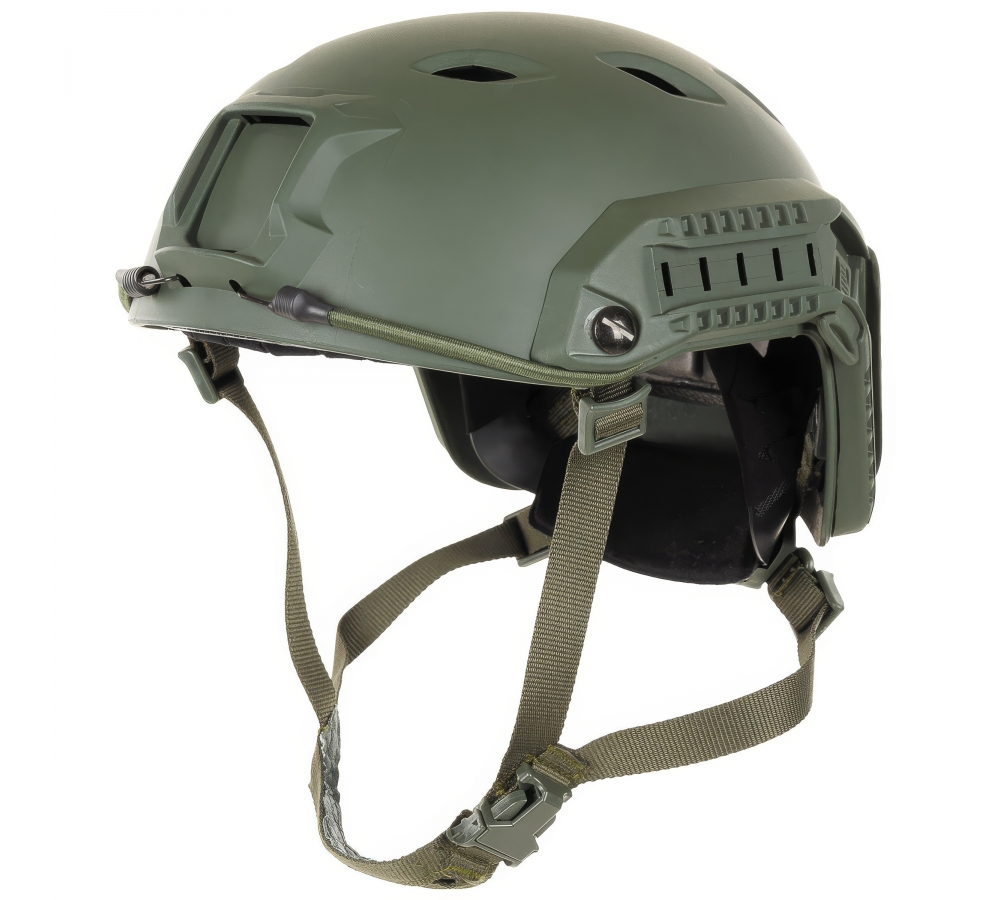 US Helm FAST-Fallschirmjäger oliv Rails ABS-Kunststoff