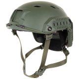 US Helm FAST-Fallschirmjäger oliv Rails ABS-Kunststoff