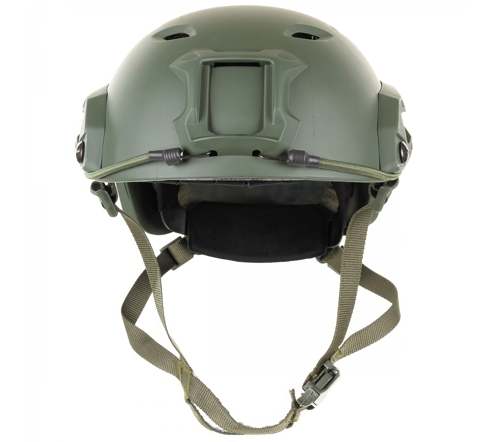 US Helm FAST-Fallschirmjäger oliv Rails ABS-Kunststoff