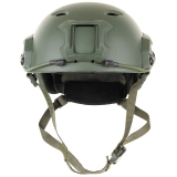 US Helm FAST-Fallschirmjäger oliv Rails ABS-Kunststoff