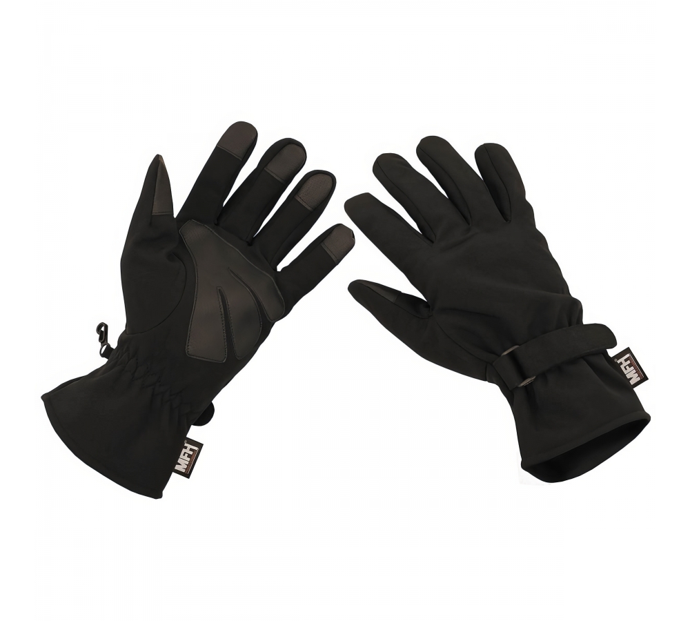 Rękawiczki Softshell czarne