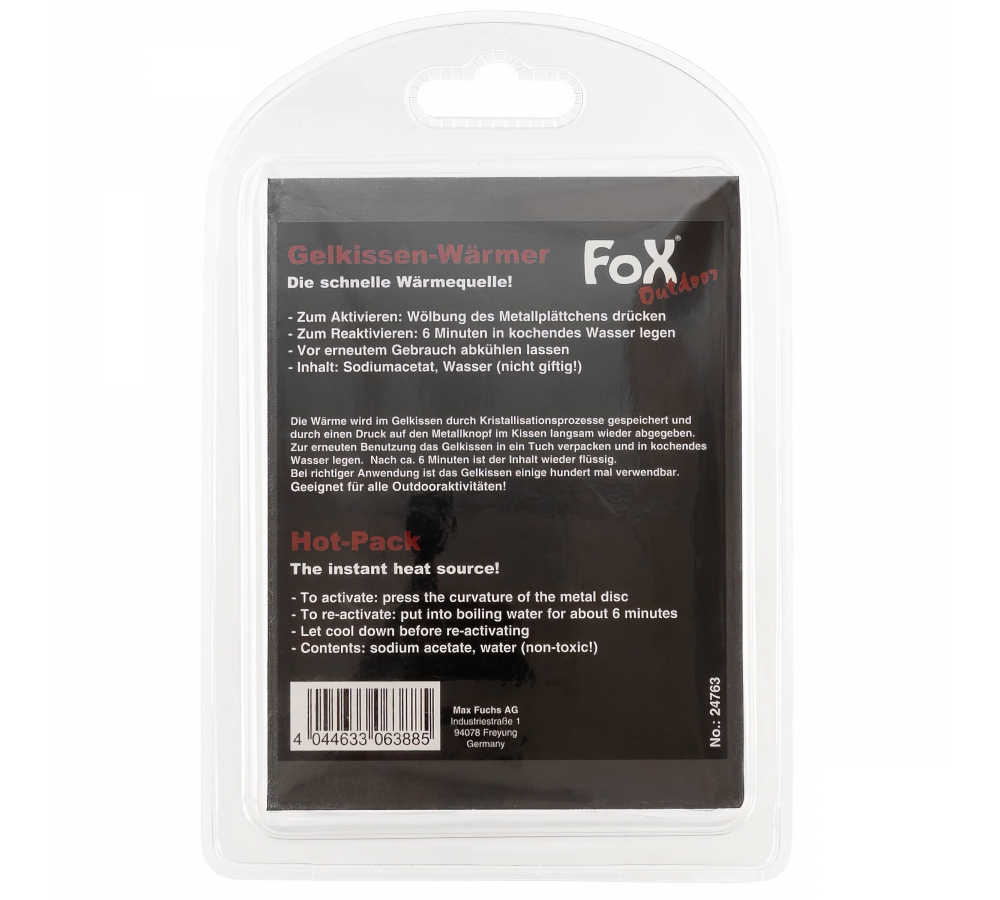 Hot Pack reactivable transparent