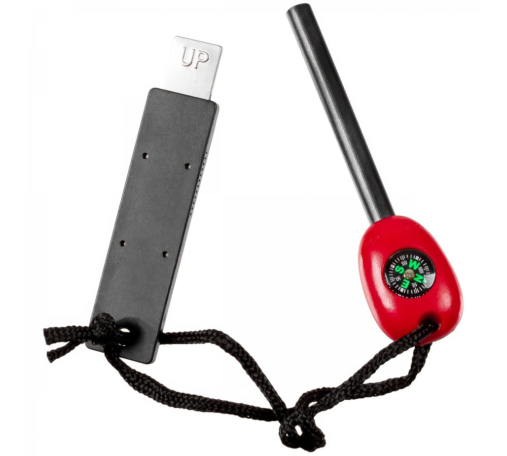Feuerstarter Zündstein mit Kompass