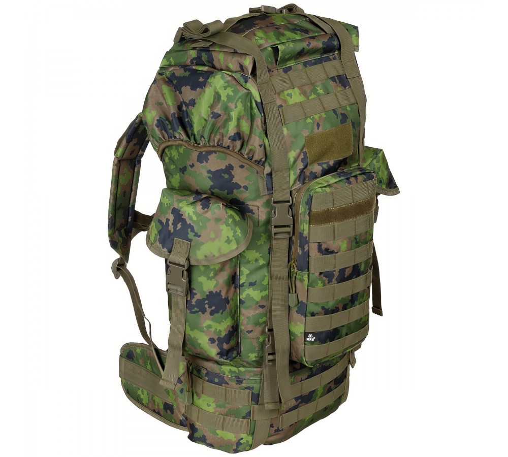 BW Muharebe Sırt Çantası MOLLE 65 l alüminyum çubuk M05 kamuflaj