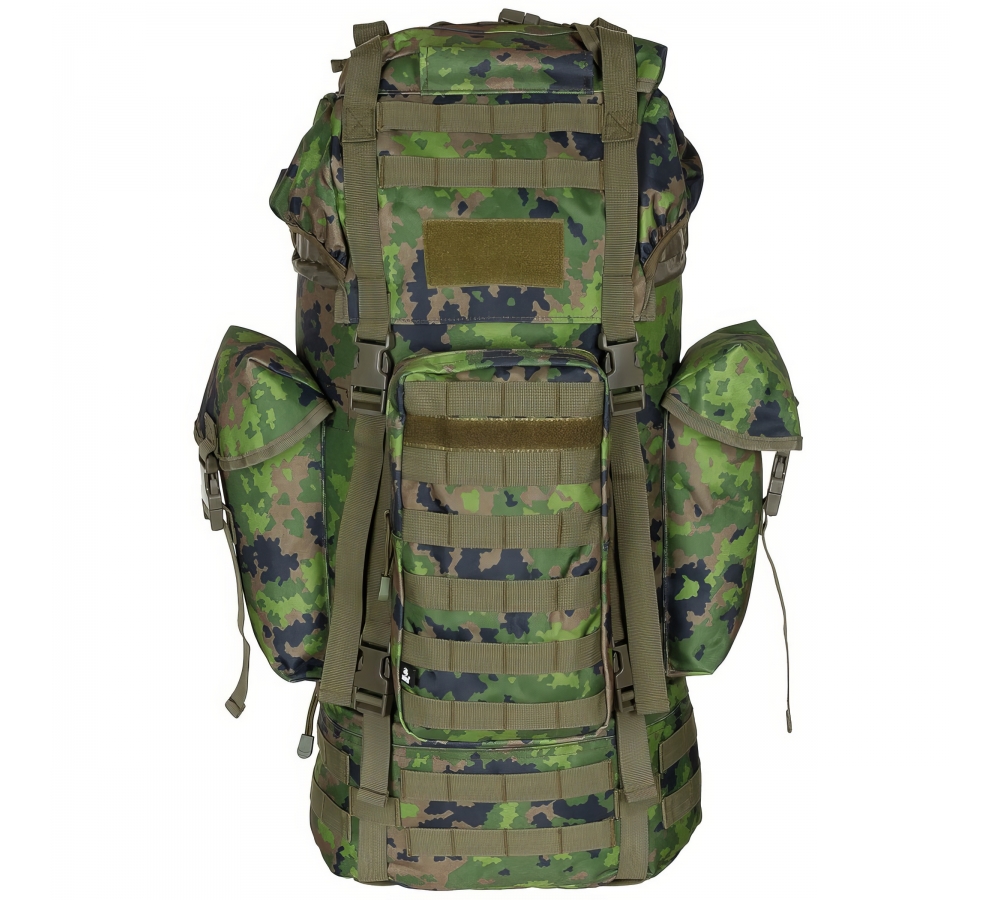 BW Muharebe Sırt Çantası MOLLE 65 l alüminyum çubuk M05 kamuflaj
