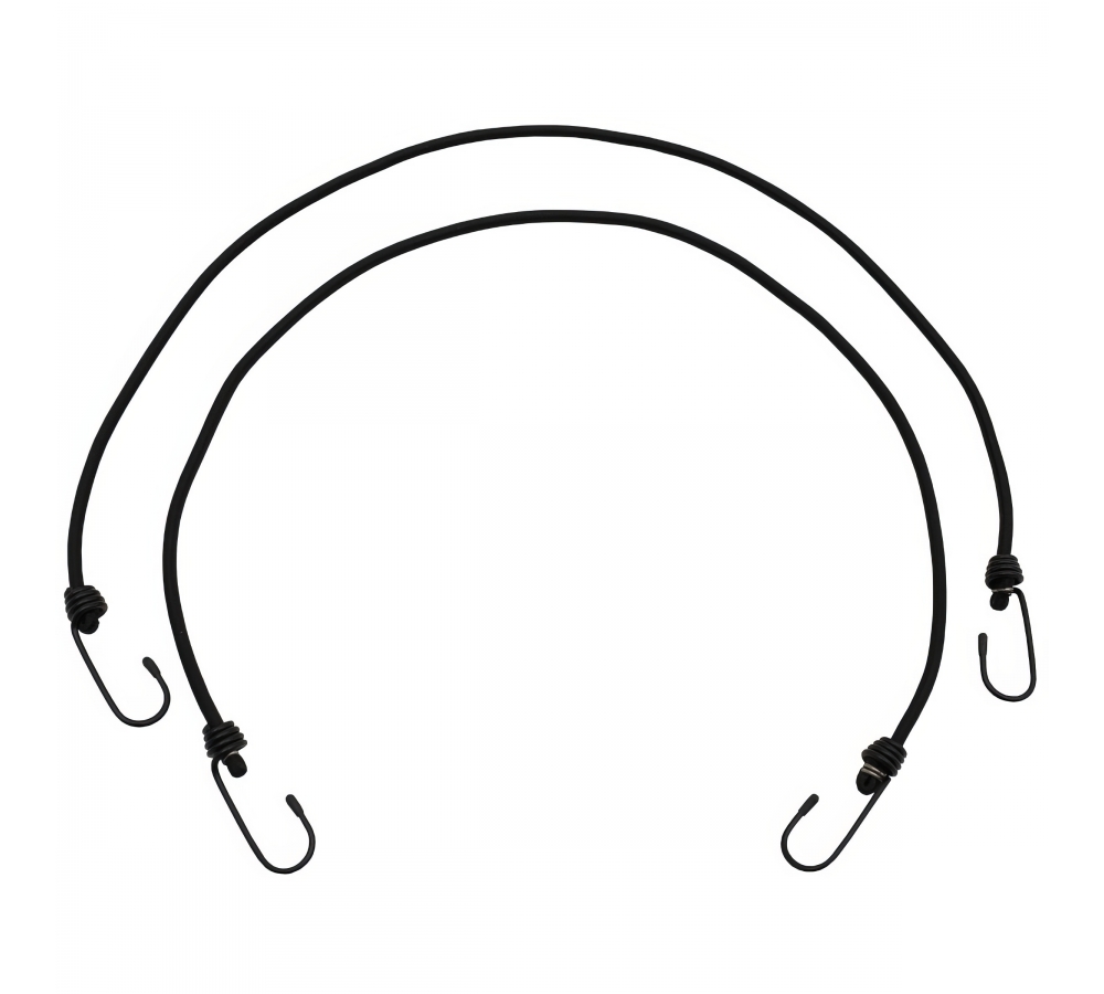 Espansore 75 cm con ganci 6 mm nero confezione da 2.