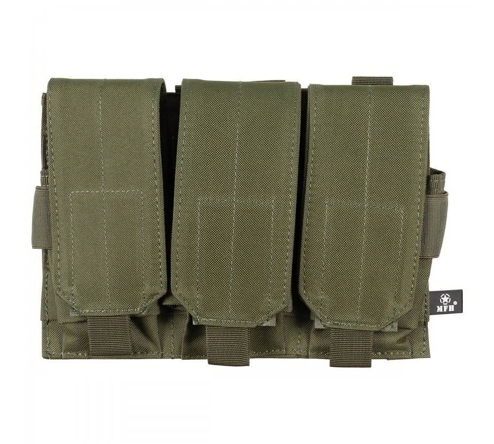 Magazine Pouch triple "MOLLE" OD green