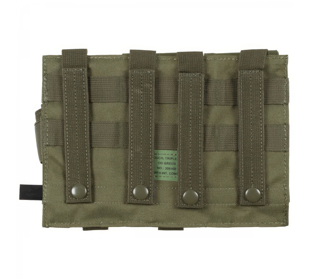 Magazine Pouch triple "MOLLE" OD green