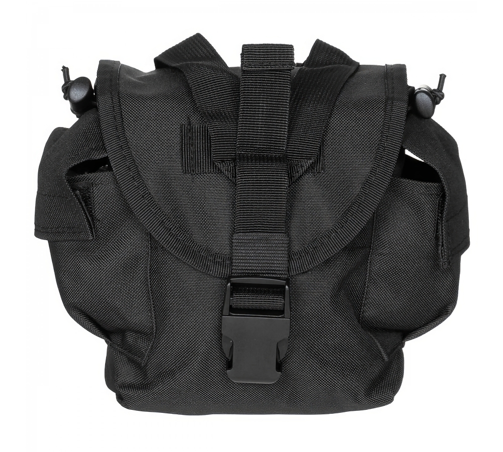 Trinkflaschen Tasche "MOLLE" schwarz