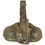 Pistolenbeinholster "MOLLE" rechts flecktarn
