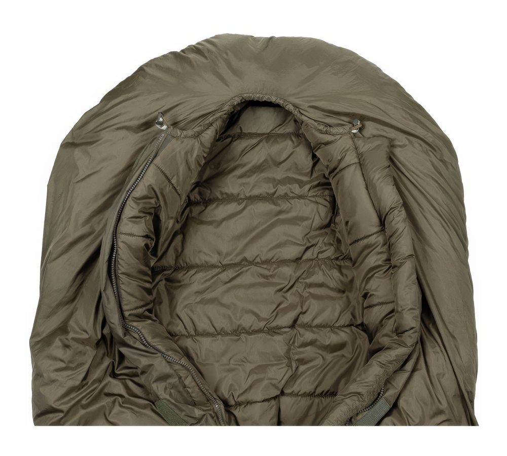 Mummy Sleeping Bag "3 Seasons" OD green 2-layer filling