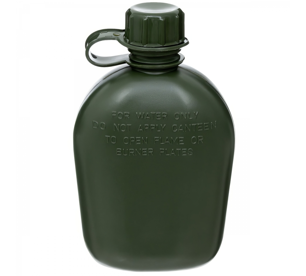 US Plastikfeldflasche oliv 1 l BPA-frei