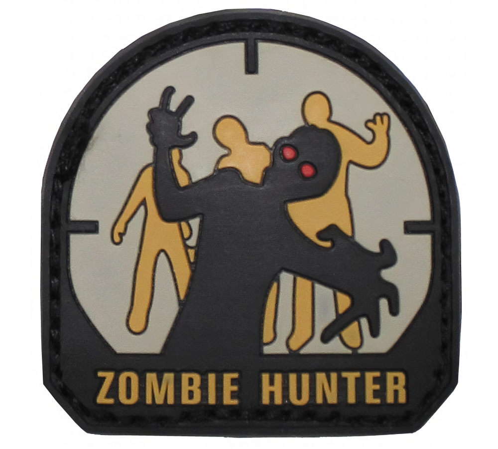 Klettabzeichen 3D "Zombie Hunter"