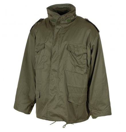 US Feldjacke M65 oliv m. auskn. Steppfutter