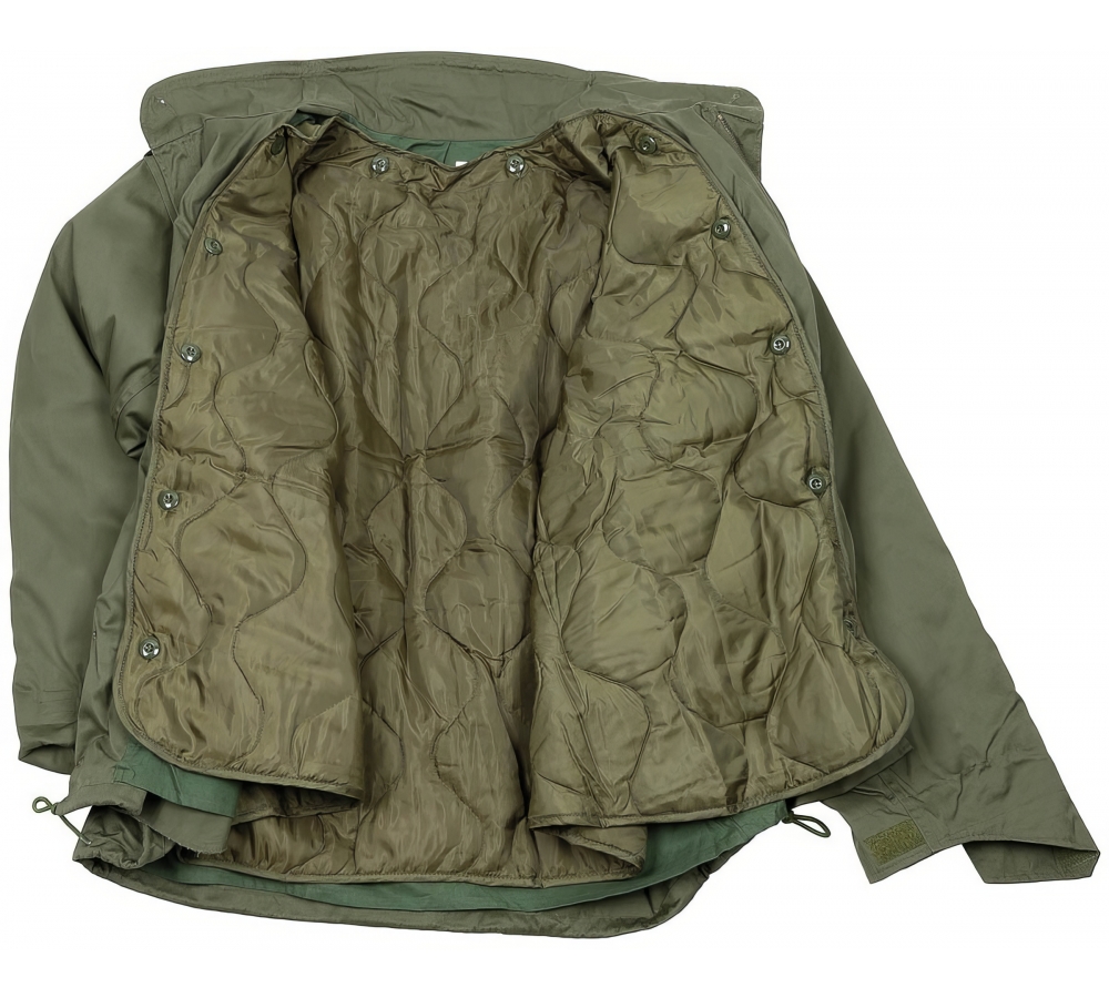 US Feldjacke M65 oliv m. auskn. Steppfutter