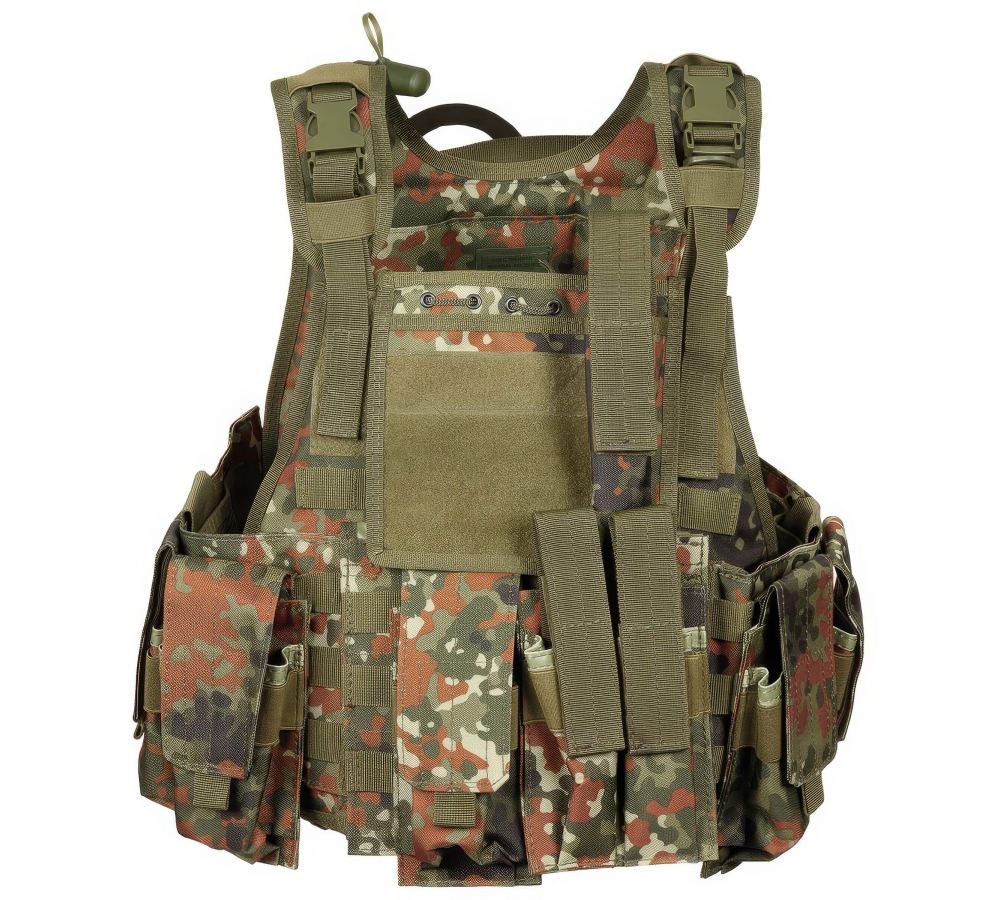 Weste "Ranger" div. Taschen flecktarn