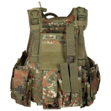 Weste "Ranger" div. Taschen flecktarn