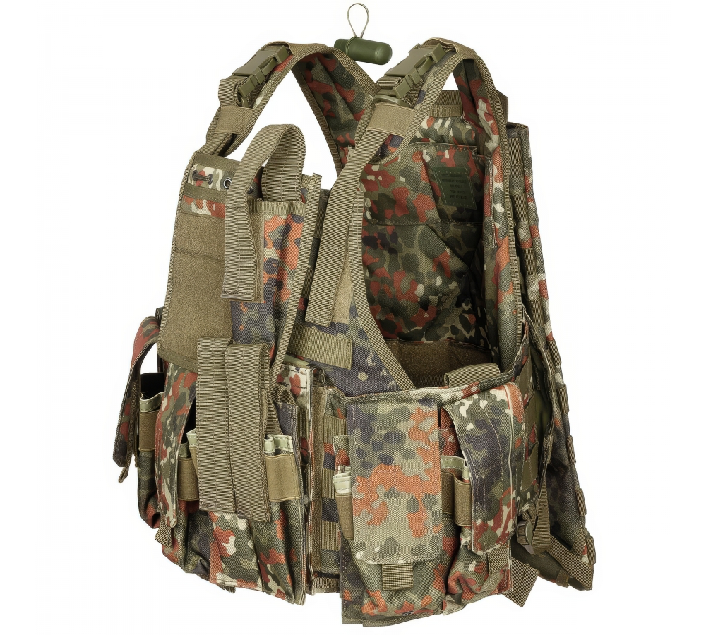 Weste "Ranger" div. Taschen flecktarn