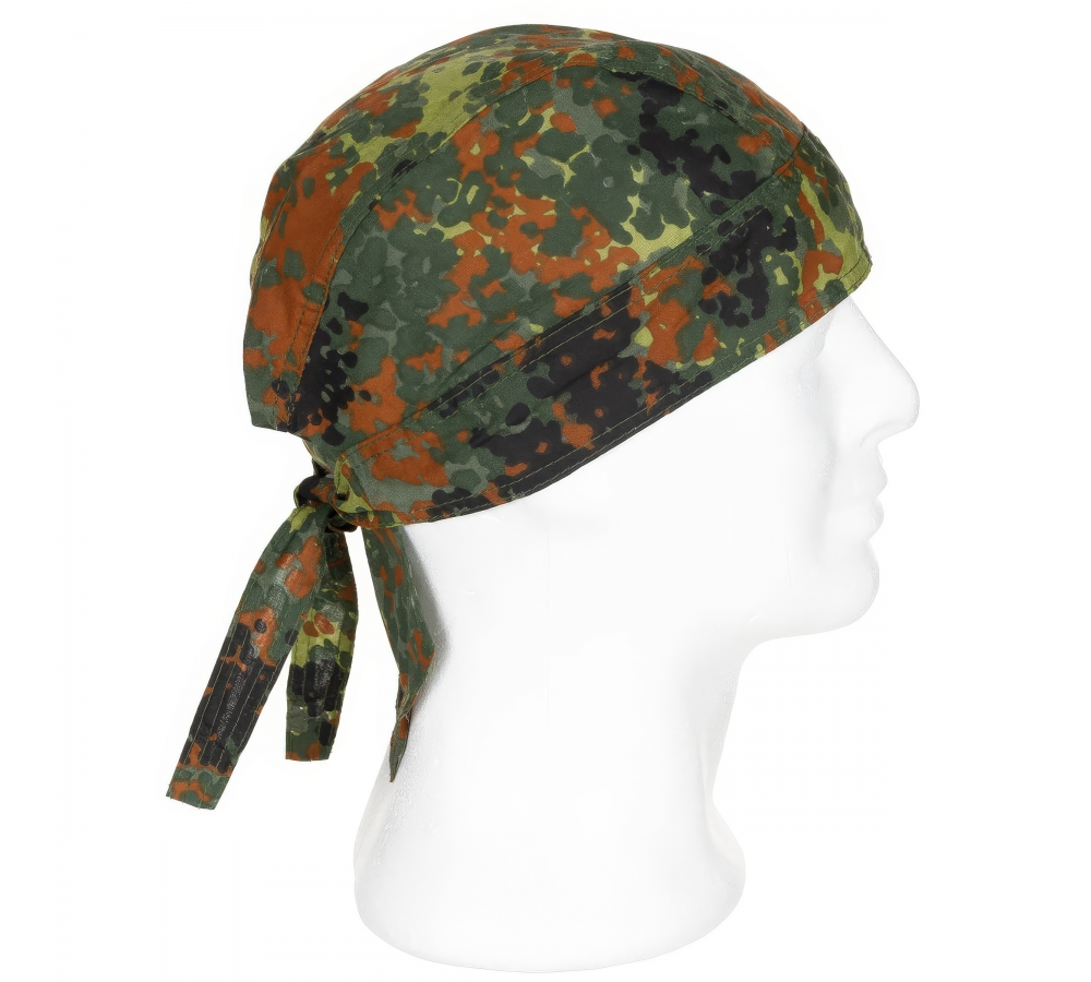 Headwrap, Flecktarn – klassisches Kopftuch zum Binden, Einheitsgröße