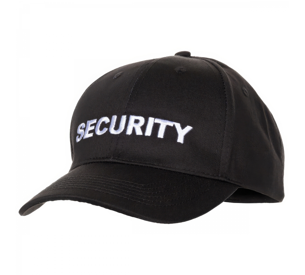 US Cap schwarz bestickt "Security"