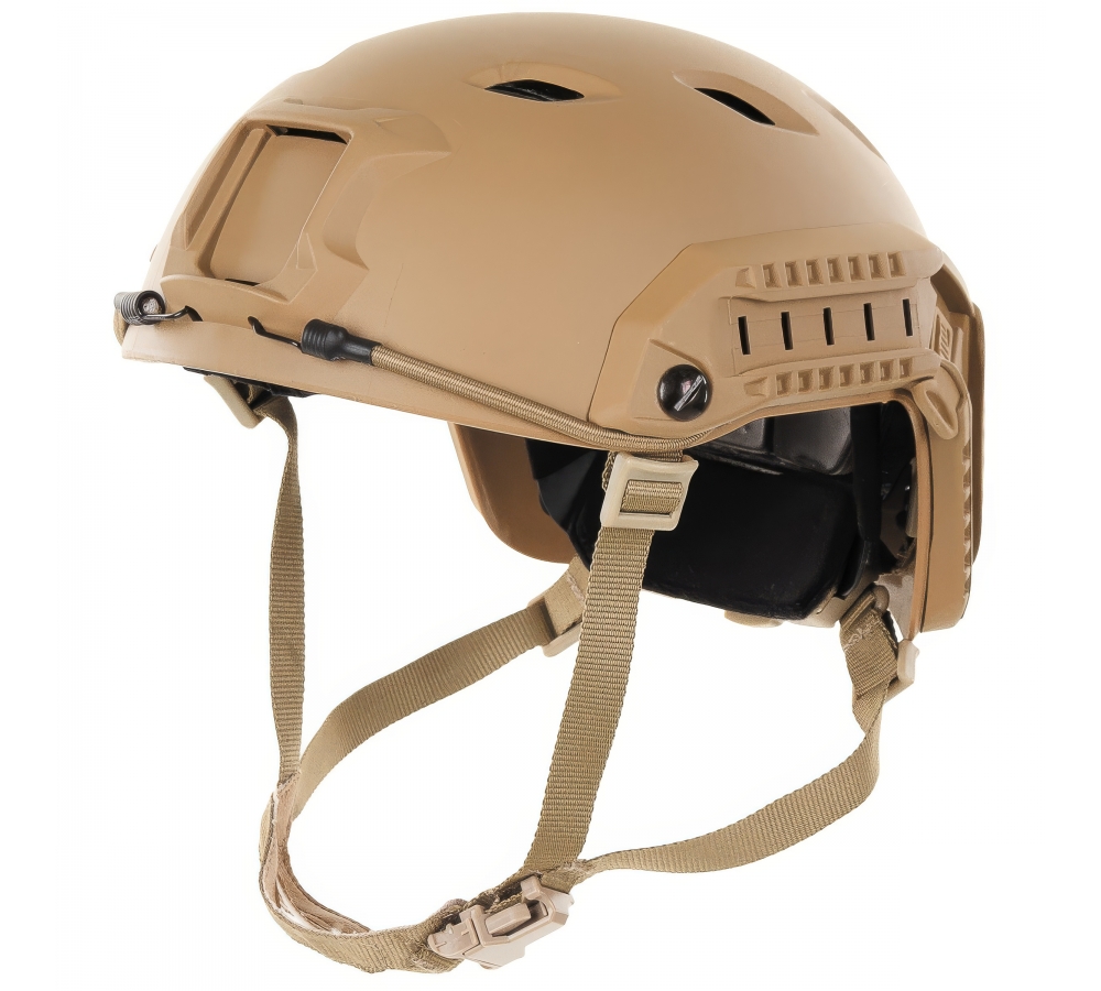 US Helm FAST-Fallschirmjäger coyote Rails ABS-Kunststoff