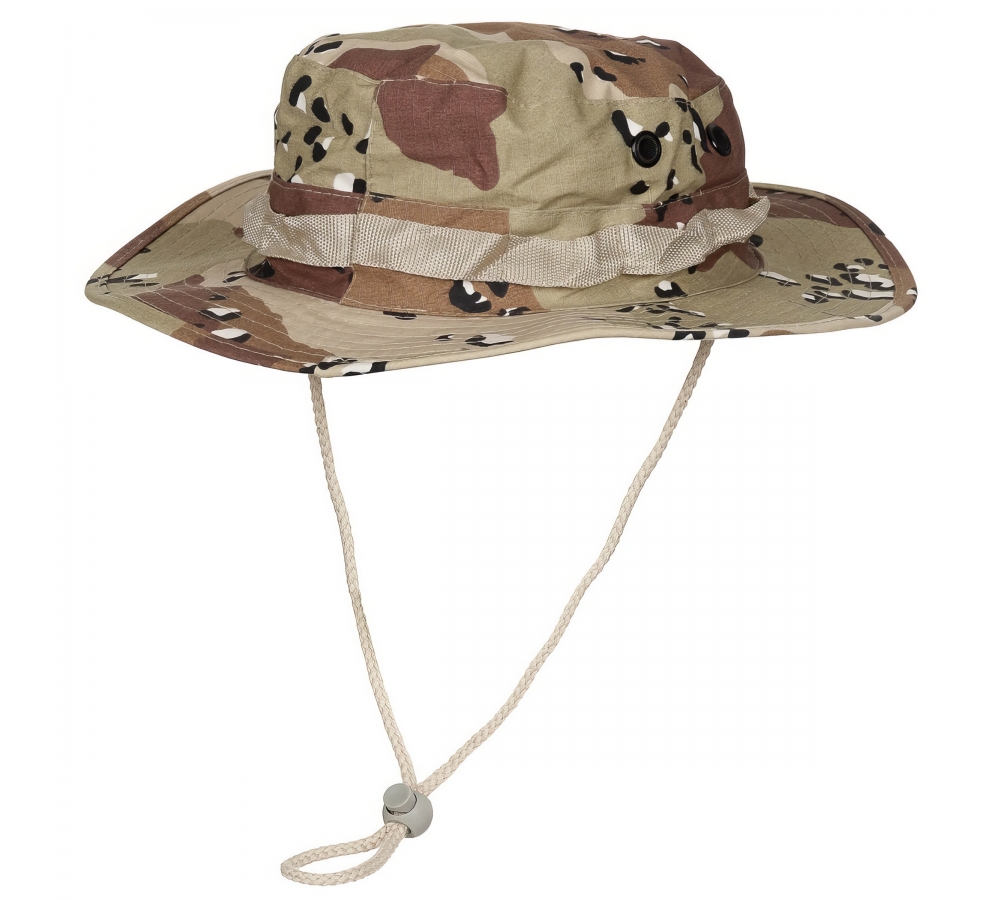 US GI Buschhut Kinnband GI Boonie Rip Stop 6 Fa. desert