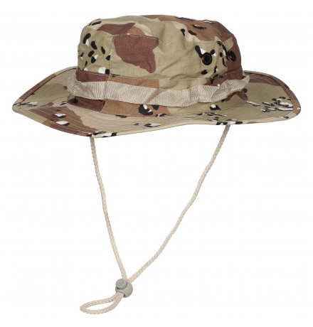US GI Buschhut Kinnband GI Boonie Rip Stop 6 Fa. desert