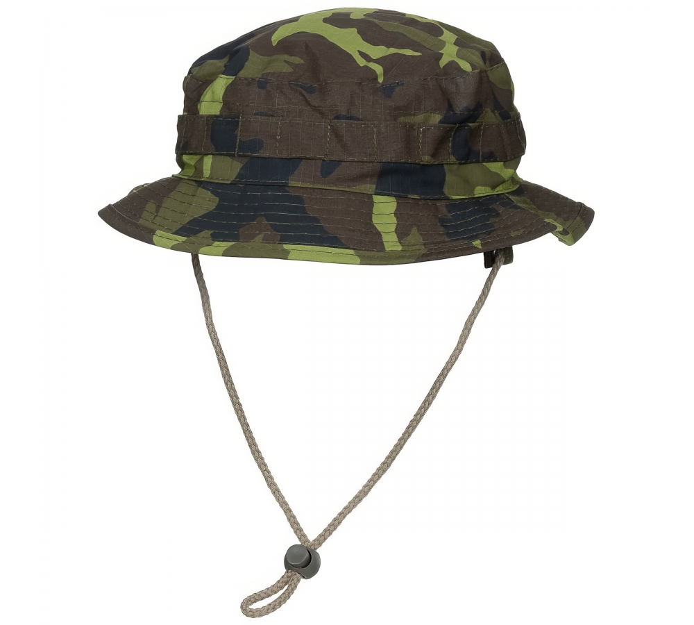 Brit. Buschhut mit Kinnband SF Boonie Rip Stop CZ tarn