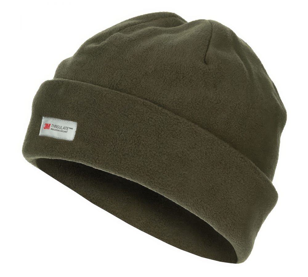Rollmütze aus Fleece, oliv – warm & leicht dank 3M™ Thinsulate™ Isolierung