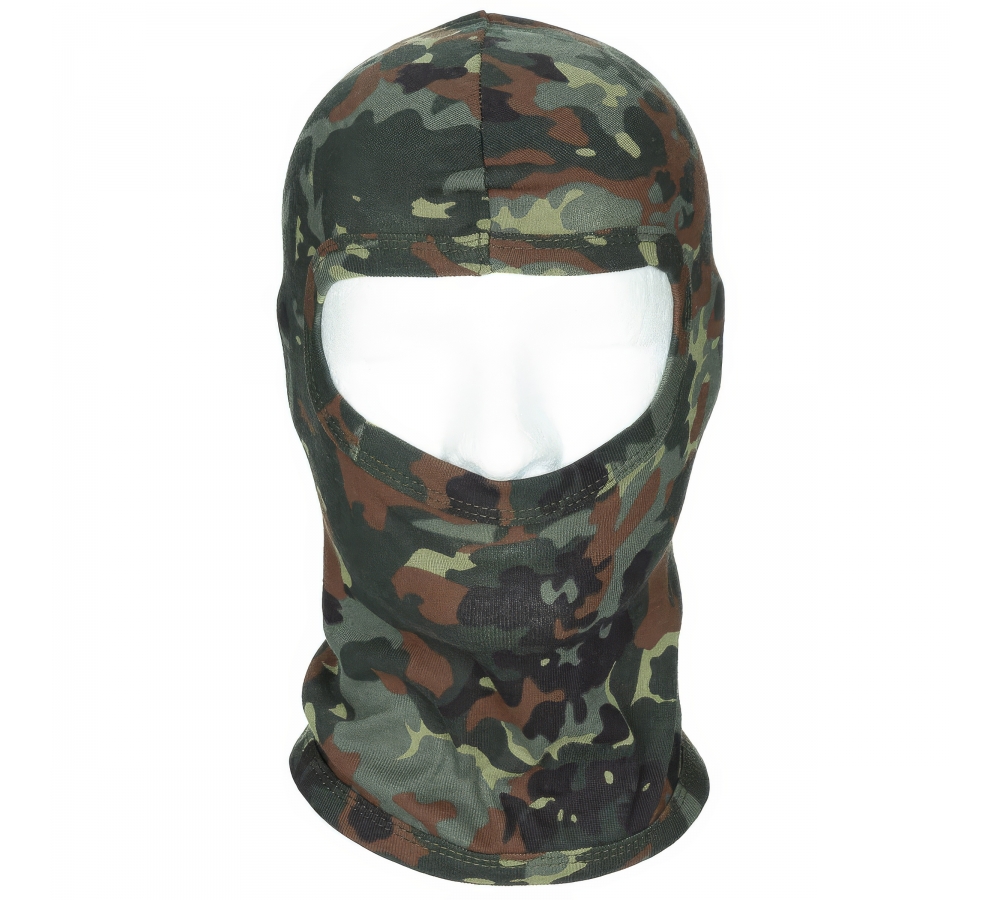 Balaclava 1-Loch dünn flecktarn 100 % Baumwolle